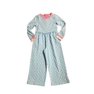 Matilda Jane Everyday Play Jumpsuit Girls Wonderment Polka Dot Romper Size 8